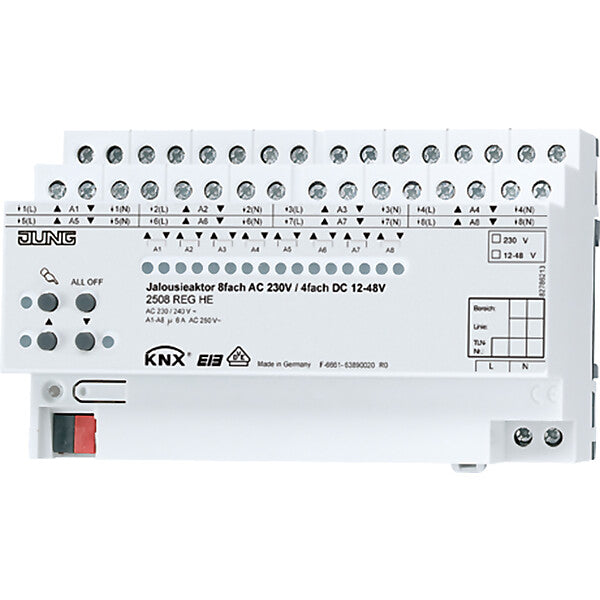 JUNG KNX-Jalousieaktor REG Gehäuse 8TE 2508 REGHE